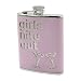 Stainless Steel Chrome/Pink "Girls Nite Out" Flask, 6 oz., T.P.