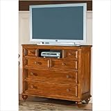 Wynwood 1656-66 Hadley Pointe Media Chest in Honey Pine