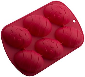 Cooking Classics 6-cavity Silicone Half Egg Muffin, Cupcake, Brownie, Cornbread, Cheesecake, Panna Cotta, Pudding and Jello Shot Mold