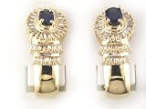 14K 1.00 CTW Sapphire & Diamond Cascade Earrings