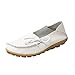 Maybest Women Work Comfort Leather Lace-Up Loafer Flats Pumps