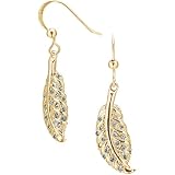 Celebrity Style Fashion Jewelry - Kate Middleton - Break-Up Gold Leaf Earrings