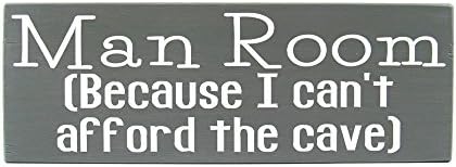 Wood Man Cave Room Free Standing Sign Decor