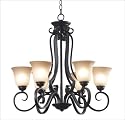 Kenroy Home 80239ORB Flex Nine-Light Chandelier with 6-Inch Shades
