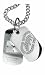 Marc Ecko E85010G1 Unisex Classic Analogue movement Polished Silver Case with Iced Rhino Flat-Link Necklace Chain White Dial