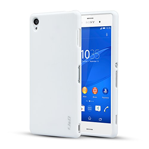 Sony Xperia Z3 Case, J&D [Drop Protection] Xperia Z3 Case [Slim Fit] Shock Resistant Protective Premium Jelly Case Slim Case for Sony Xperia Z3 (Not Compatible with Verizon Sony Xperia Z3v) (White)