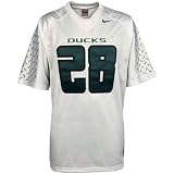 Nike Oregon Ducks #28 White Twilled Football Jersey