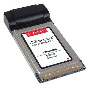 Adaptec USB2connect for Notebooks - USB adapter - CardBus - Hi-Speed USB - 2 ports
