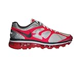 Nike Women's Air Max+ 2012 - White / Dark Grey-Pink Flash-Metallic Silver, 7.5 B US
