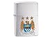 ZIPPO MANCHESTER CITY FC OFFICIAL PRINTED CREST BRUSHED CHROME LIGHTER