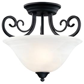 Hardware House 544874 Tuscany 14-1 2-Inch by 12-1 2-Inch Ceiling Lighting Fixture Textured... by Hardware House