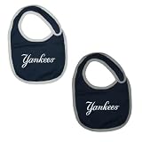 2 PACK: Baby / Infant Boys or Girls MLB New York Yankees Bib - Dark Blue