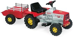 Injusa 615009 - Tractor Con Remolque Y Bateria 6V +1Año
