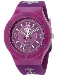 Juicy Couture Womens 1900853 TAYLOR Purple Jelly Strap Watch