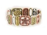 Tri Tone Dreams Take Flight Hope Inspirational Fashion Bracelet