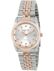 August Steiner Womens AS8046TT Diamond Stainless Steel Bracelet Watch