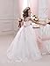 DressHome Scoop Lace Flower Girls Dresses Belt Girls First Communion Dress