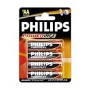 Philips PowerLife LR6 1.5V AA Alkaline Batteries (4 Pack)