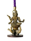 【ミニチュア仏像】梵天(紫色ストラップ) [東寺　 正式監修・許諾]