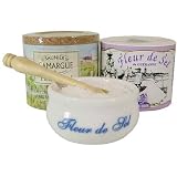 Fleur de Sel Ceramic dish for salt with Fleur de sel from France