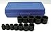 Westward 4PRA9 Impact Socket Set, 3/8 Dr, 6 Pt, SAE, 12 Pc