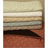 300 Thread Count Solid Sateen Reversible Quilt Set Size: King, Color: Cinnabar Chocolate by 