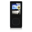 yooZoo Silicone Skin Case for Microsoft Zune 4 and 8 Flash Players - Midnight Black