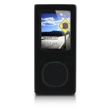 yooZoo Silicone Skin Case for Microsoft Zune 4 and 8 Flash Players - Midnight Black