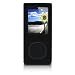yooZoo Silicone Skin Case for Microsoft Zune 4 and 8 Flash Players - Midnight Black