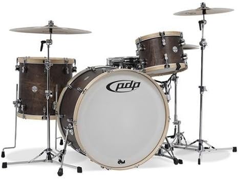 Pacific by DW 3-Piece Concept Maple Classic Shell Kit in Natural w/ Tobacco Hoops, 26" Bass Drum