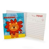 Safari Friends 1st Thank-You Notes (8) Party Supplies