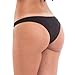 THE MESH KING Coqueta Swimwear Sweet Heart Brazilian Bikini Bottom Hipster Swimsuit Black-SM