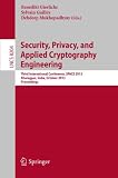 Security, privacy, and applied cryptography engineering : third international conference, SPACE 2013, Kharagpur, India, October19-23, 2013 : proceedings