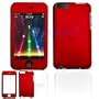 Apple Ipod Touch 2nd Gen Red Rubber feel Protector Case Faceplate Cover