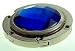 Blue Crystal Sapphire Foldup Hand Bag Purse Hook Hanger