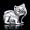 925 Sterling Silber Bead antique Katze - Beads Modell: #1119