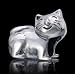 ORIGINAL MASSIV 925 SILBER BEAD ANTIQUE KATZE #1119