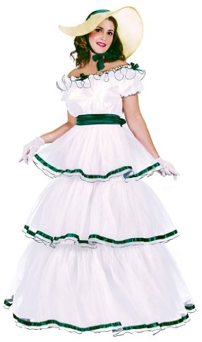 Adult White Southern Belle Costume - Womens Medium/Large 10-14