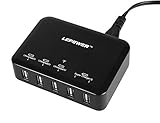 LEPOWER エルイーパワー40W 5ポートUSB急速充電器ACアダプタ AC充電器 iPhone 6, 6 plus, 5S, 5C, 5, 4S, 4; iPad 5, Air, mini; iPod Touch, nano; SAMSUNG Galaxy S4 S5; Note 3 2など対応 1.2M同じ色の電源コード付き (Black) LEPOWER エルイーパワー40W 5ポートUSB急速充電器ACアダプタ AC充電器 iPhone 6, 6 plus, 5S, 5C, 5, 4S, 4; iPad 5, Air, mini; iPod Touch, nano; SAMSUNG Galaxy S4 S5; Note 3 2など対応 1.2M同じ色の電源コード付き (Black)