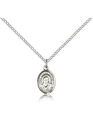 Sterling Silver St. Francis de Sales Pendant - 18" Chain