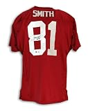 Jackie Smith Autographed/Hand Signed St. Louis Cardinals Red Throwback Jersey Inscribed ''HOF 94''