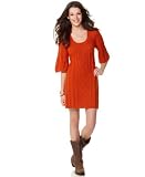 Pink Rose Dress, Chunky Cable Sweater Tunic