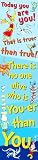 Eureka Dr. Seuss Jumbo Vertical Banner, Motivational You-er Than You, 72 x 17 Inches (849461)