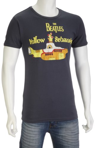 Logoshirt Beatles – Vintage Yellow Sumbarine Logo Men’s T-Shirt Medium Blue Large