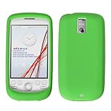 Green Gel Skin Protector Case Soft Rubberized Silicone Cover for HTC myTouc ....