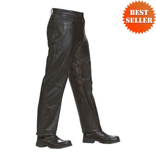 Mens Jean Style 5 Pocket Leather Pants LP500
