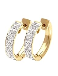 14K Yellow Gold 0.35ct Always Mine Micro Pave Set Diamond Mini-Hoop Earrings