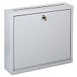 Buddy Products 5625-32 Wall-mountable interoffice mail collection box, 12wx3dx10h, platinum
