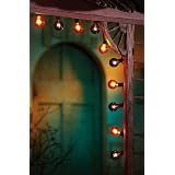 Buy 10 Ct. Halloween G40 Bulb Globe String Lights - Orange & Black By Collections... by Natures Touch