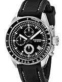 Fossil Men's CH2573 Black silicon Strap Black Analog Dial Chronograph Watch